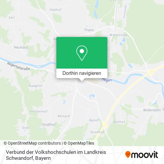 Verbund der Volkshochschulen im Landkreis Schwandorf Karte