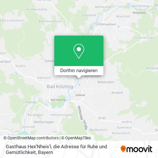 Gasthaus Hex'Nheis'l, die Adresse für Ruhe und Gemütlichkeit Karte