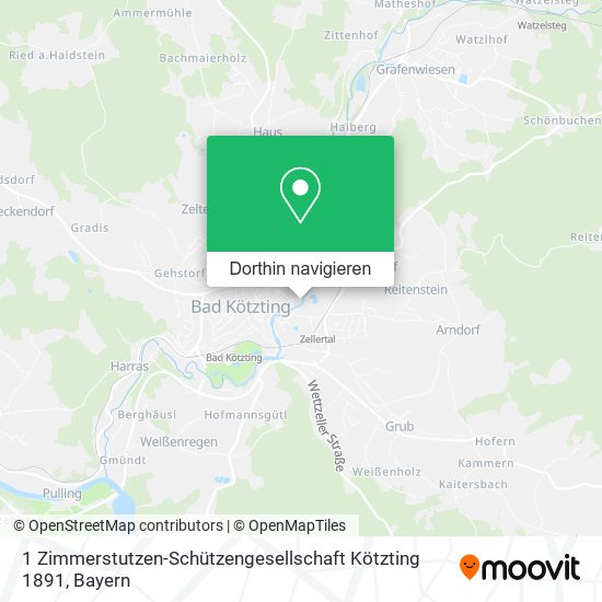 1 Zimmerstutzen-Schützengesellschaft Kötzting 1891 Karte