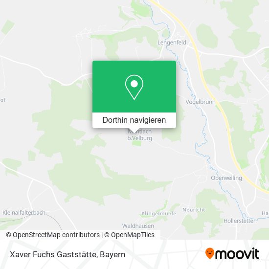 Xaver Fuchs Gaststätte Karte