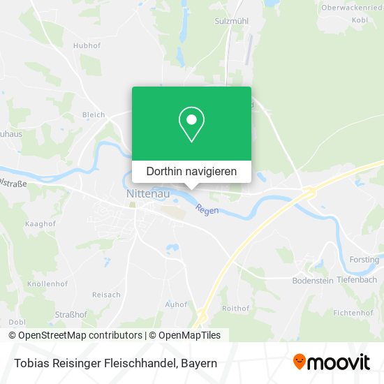 Tobias Reisinger Fleischhandel Karte