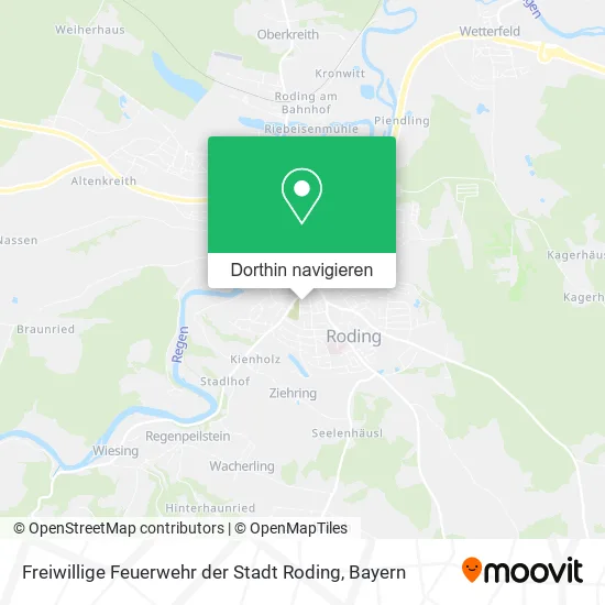 Freiwillige Feuerwehr der Stadt Roding Karte