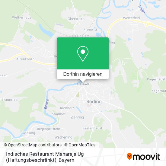 Indisches Restaurant Maharaja Ug (Haftungsbeschränkt) Karte