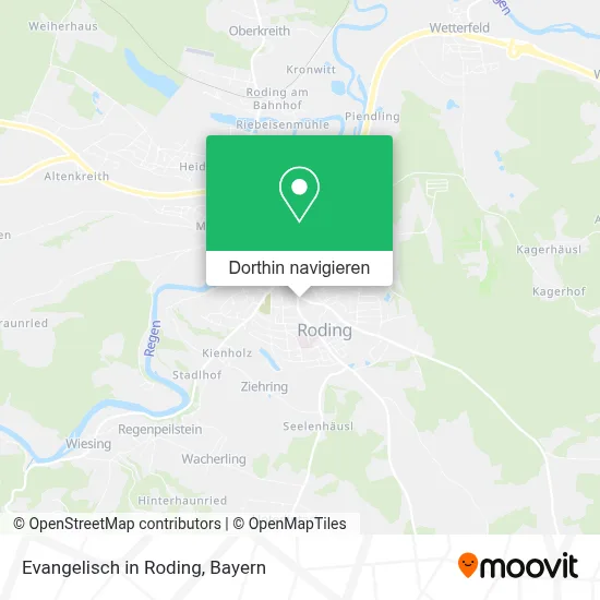 Evangelisch in Roding Karte