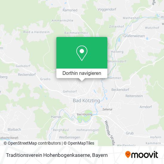 Traditionsverein Hohenbogenkaserne Karte