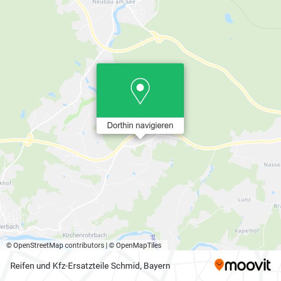 Reifen und Kfz-Ersatzteile Schmid Karte