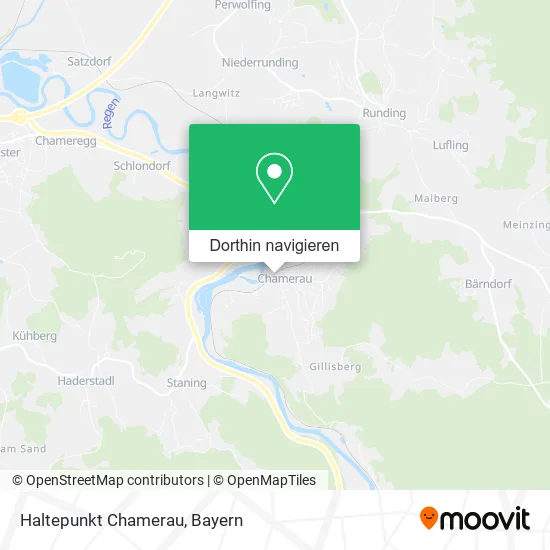 Haltepunkt Chamerau Karte