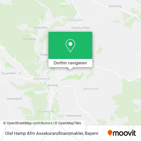 Olaf Hamp Afm Assekuranzfinanzmakler Karte