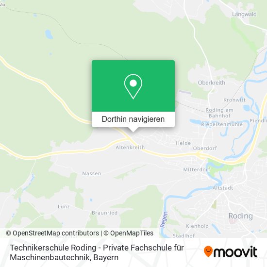 Technikerschule Roding - Private Fachschule für Maschinenbautechnik Karte