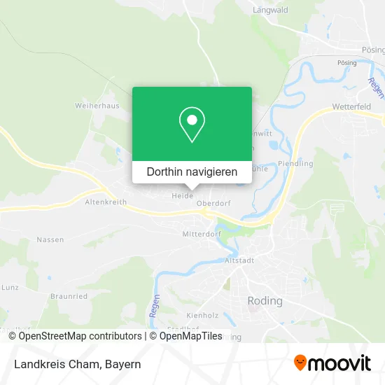 Landkreis Cham Karte