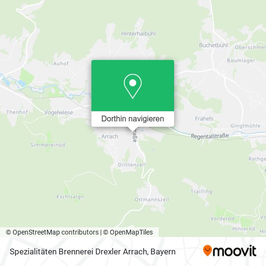 Spezialitäten Brennerei Drexler Arrach Karte