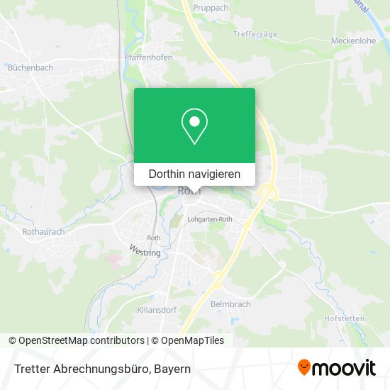 Tretter Abrechnungsbüro Karte