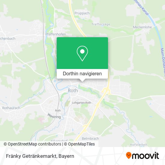 Fränky Getränkemarkt Karte