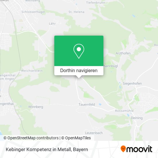Kebinger Kompetenz in Metall Karte