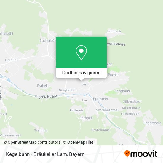 Kegelbahn - Bräukeller Lam Karte