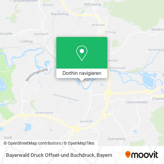 Bayerwald Druck Offset-und Buchdruck Karte