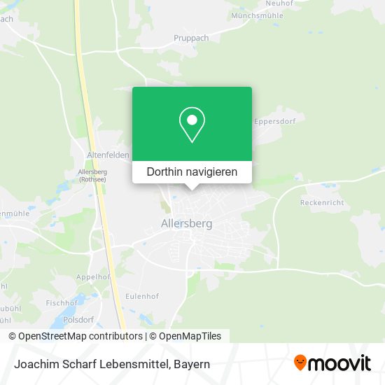 Joachim Scharf Lebensmittel Karte