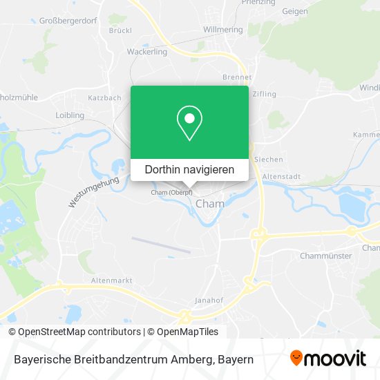 Bayerische Breitbandzentrum Amberg Karte