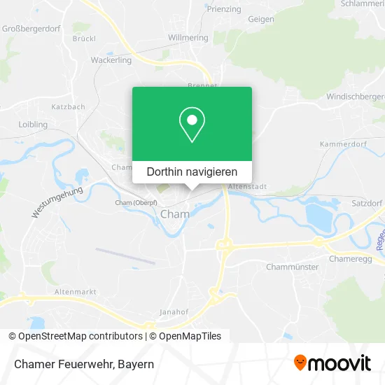 Chamer Feuerwehr Karte