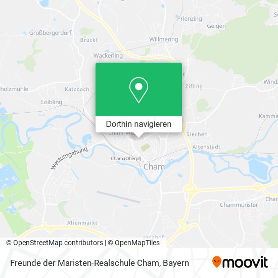 Freunde der Maristen-Realschule Cham Karte