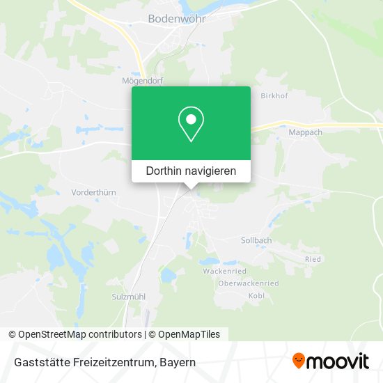 Gaststätte Freizeitzentrum Karte