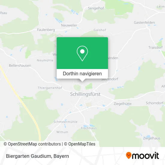 Biergarten Gaudium Karte