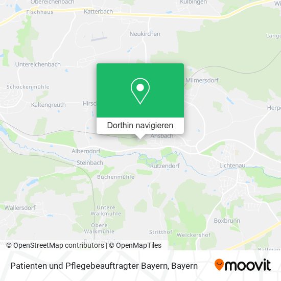 Patienten und Pflegebeauftragter Bayern Karte