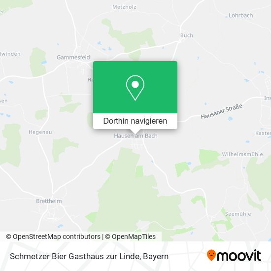 Schmetzer Bier Gasthaus zur Linde Karte