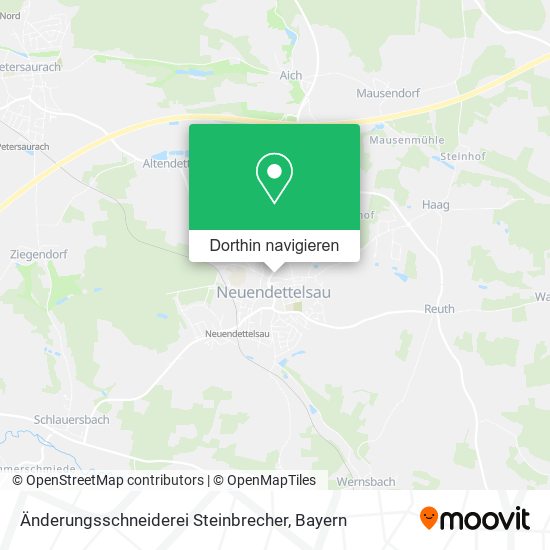 Änderungsschneiderei Steinbrecher Karte