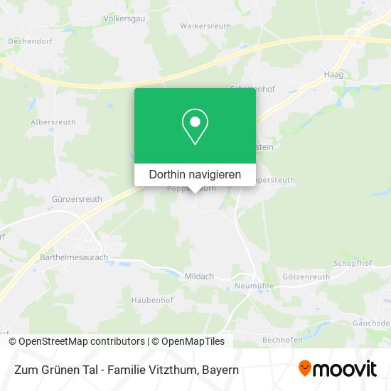Zum Grünen Tal - Familie Vitzthum Karte