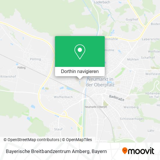 Bayerische Breitbandzentrum Amberg Karte