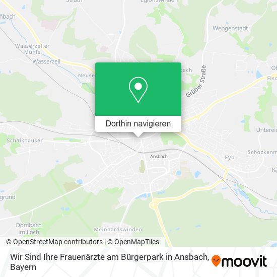 Wir Sind Ihre Frauenärzte am Bürgerpark in Ansbach Karte