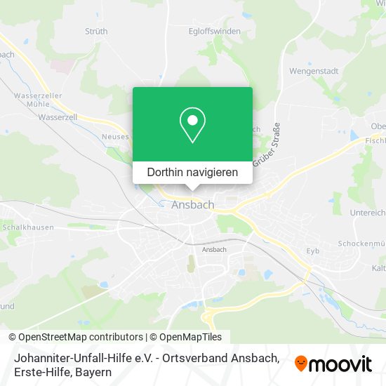 Johanniter-Unfall-Hilfe e.V. - Ortsverband Ansbach, Erste-Hilfe Karte