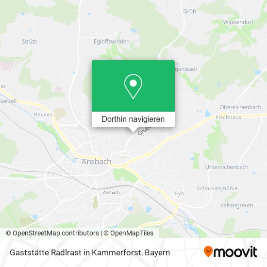 Gaststätte Radlrast in Kammerforst Karte