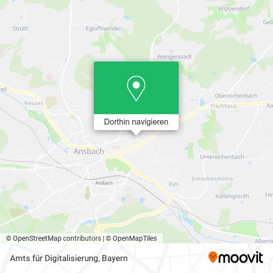 Amts für Digitalisierung Karte