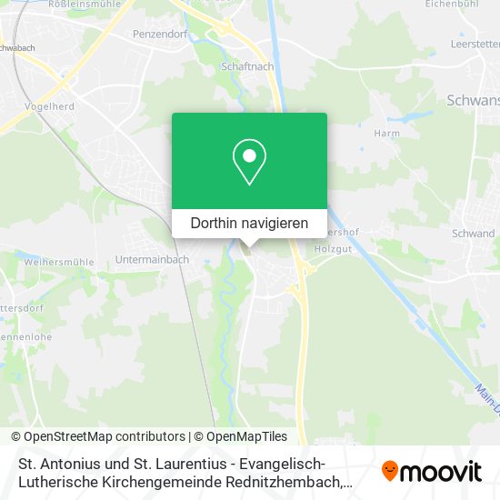 St. Antonius und St. Laurentius - Evangelisch-Lutherische Kirchengemeinde Rednitzhembach Karte