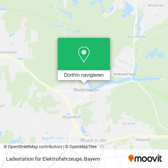 Ladestation für Elektrofahrzeuge Karte