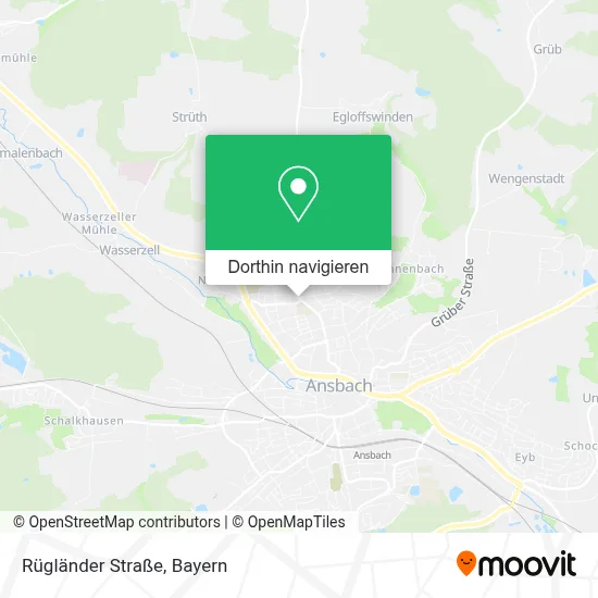 Rügländer Straße Karte