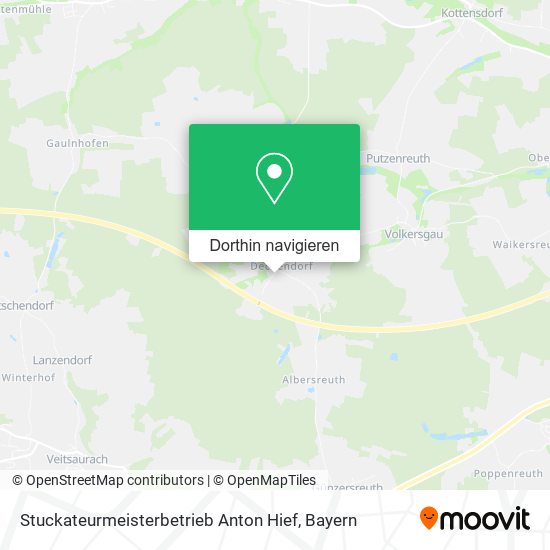 Stuckateurmeisterbetrieb Anton Hief Karte