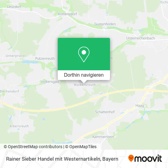 Rainer Sieber Handel mit Westernartikeln Karte