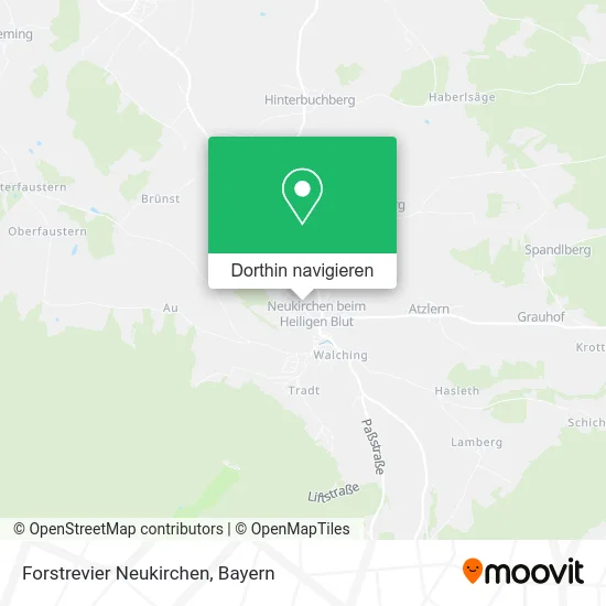 Forstrevier Neukirchen Karte