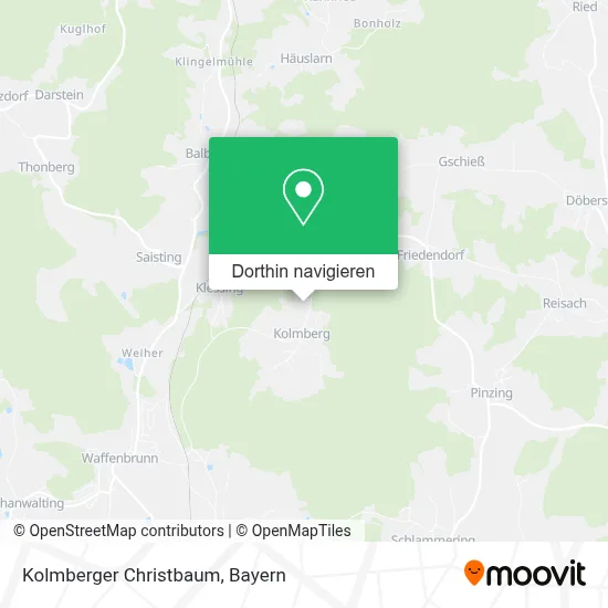 Kolmberger Christbaum Karte