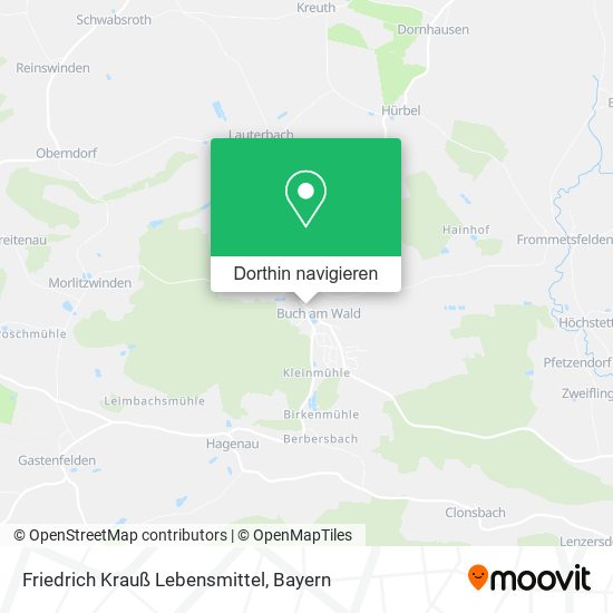Friedrich Krauß Lebensmittel Karte