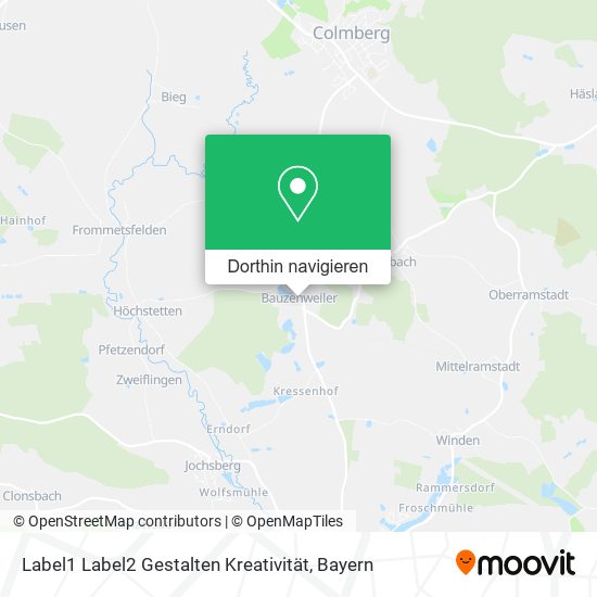 Label1 Label2 Gestalten Kreativität Karte