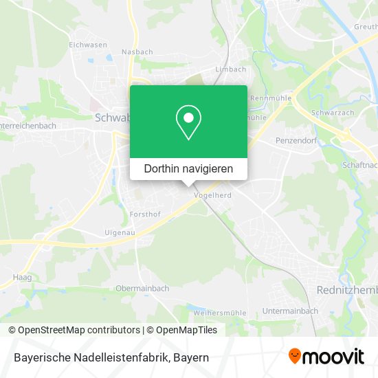 Bayerische Nadelleistenfabrik Karte