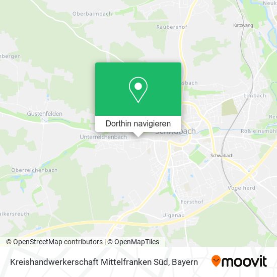 Kreishandwerkerschaft Mittelfranken Süd Karte