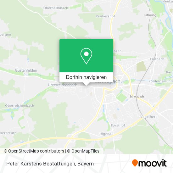 Peter Karstens Bestattungen Karte