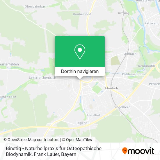 Binetiq - Naturheilpraxis für Osteopathische Biodynamik, Frank Lauer Karte