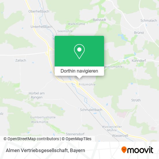 Almen Vertriebsgesellschaft Karte