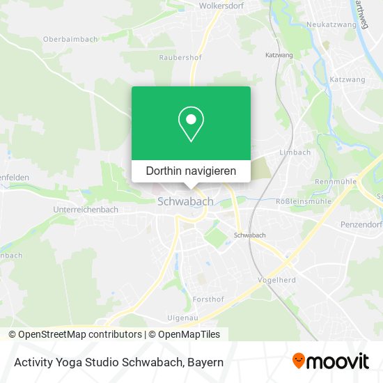 Activity Yoga Studio Schwabach Karte